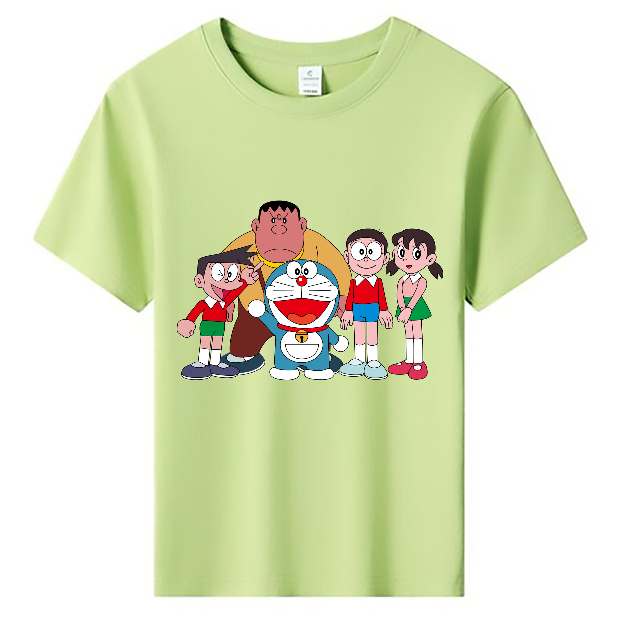 （画像用） ドラえもん 骨川 スネ夫 Doraemon Honekawa Suneo 綿100％キッズTシャツ（フロントプリント）